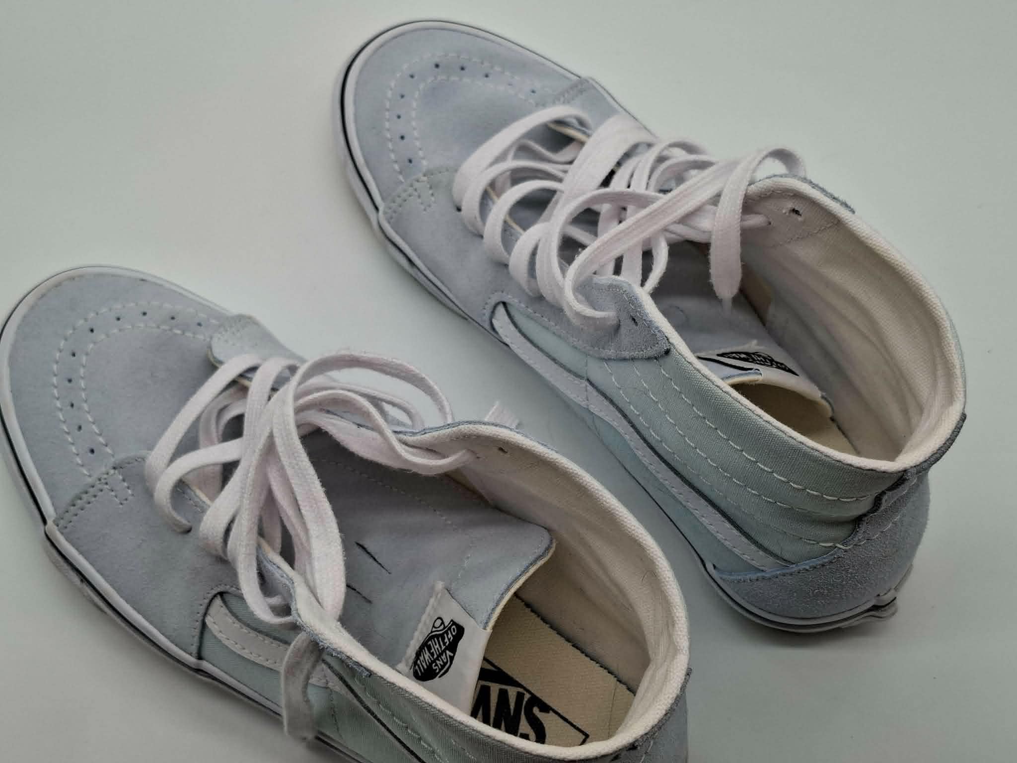 Vans Sk8-Hi Sneaker – Hellblau / Mint / Weiß – High Top Schuhe – Bild 2