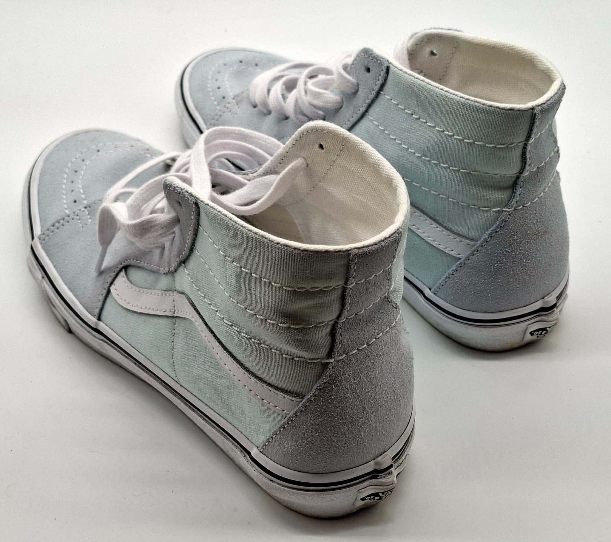 Vans Sk8-Hi Sneaker – Hellblau / Mint / Weiß – High Top Schuhe – Bild 3
