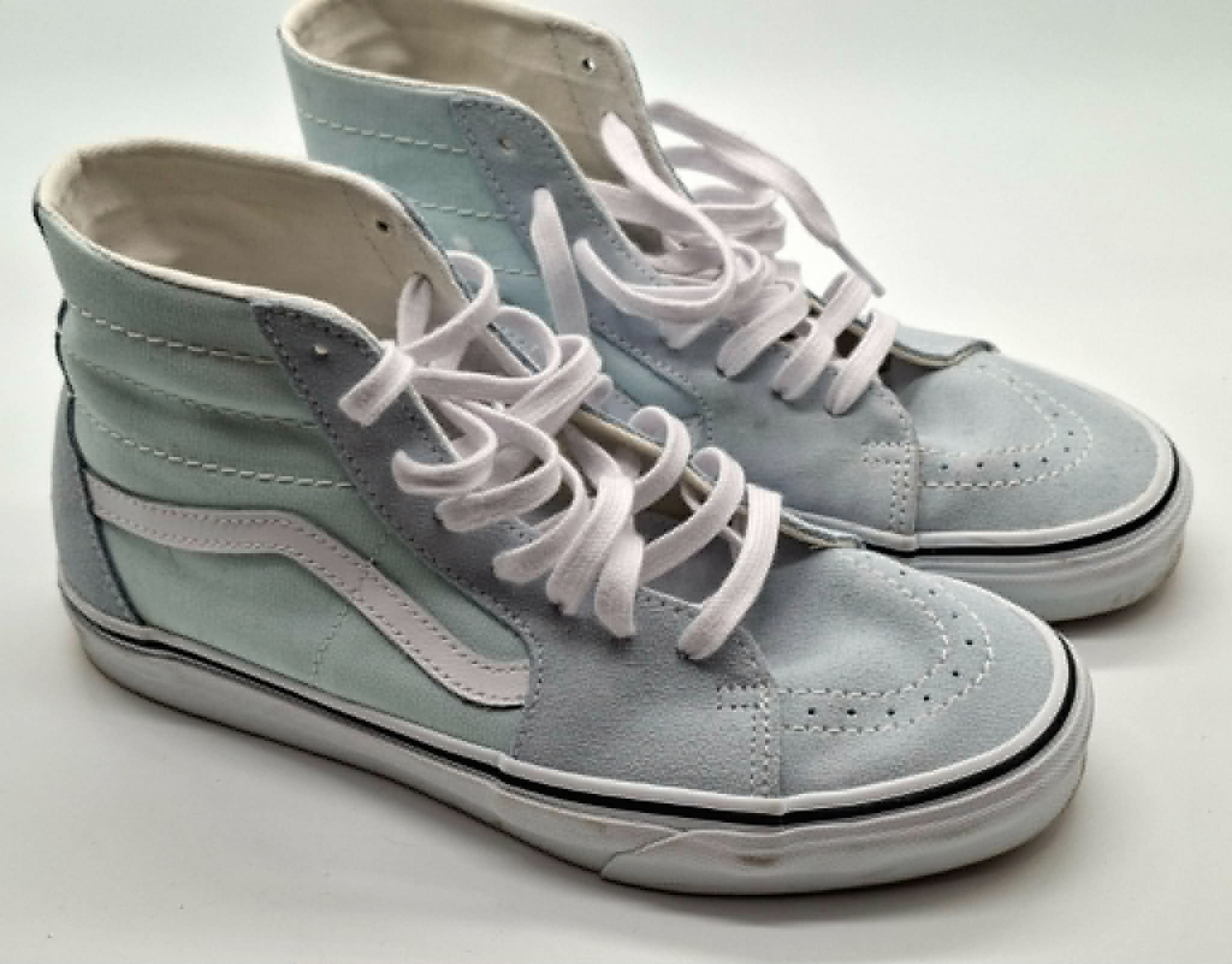 Vans Sk8-Hi Sneaker – Hellblau / Mint / Weiß – High Top Schuhe