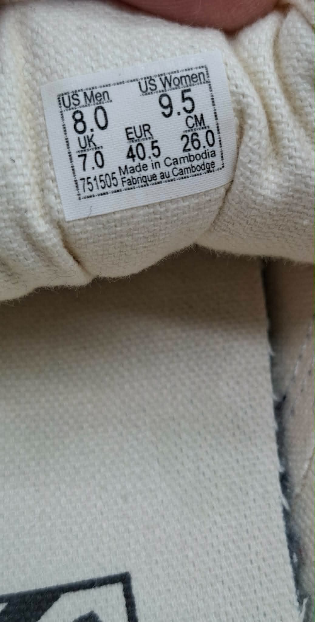 Vans Old Skool Checkerboard Sneaker – Beige Schwarz – Größe EU 40.5 – Bild 3