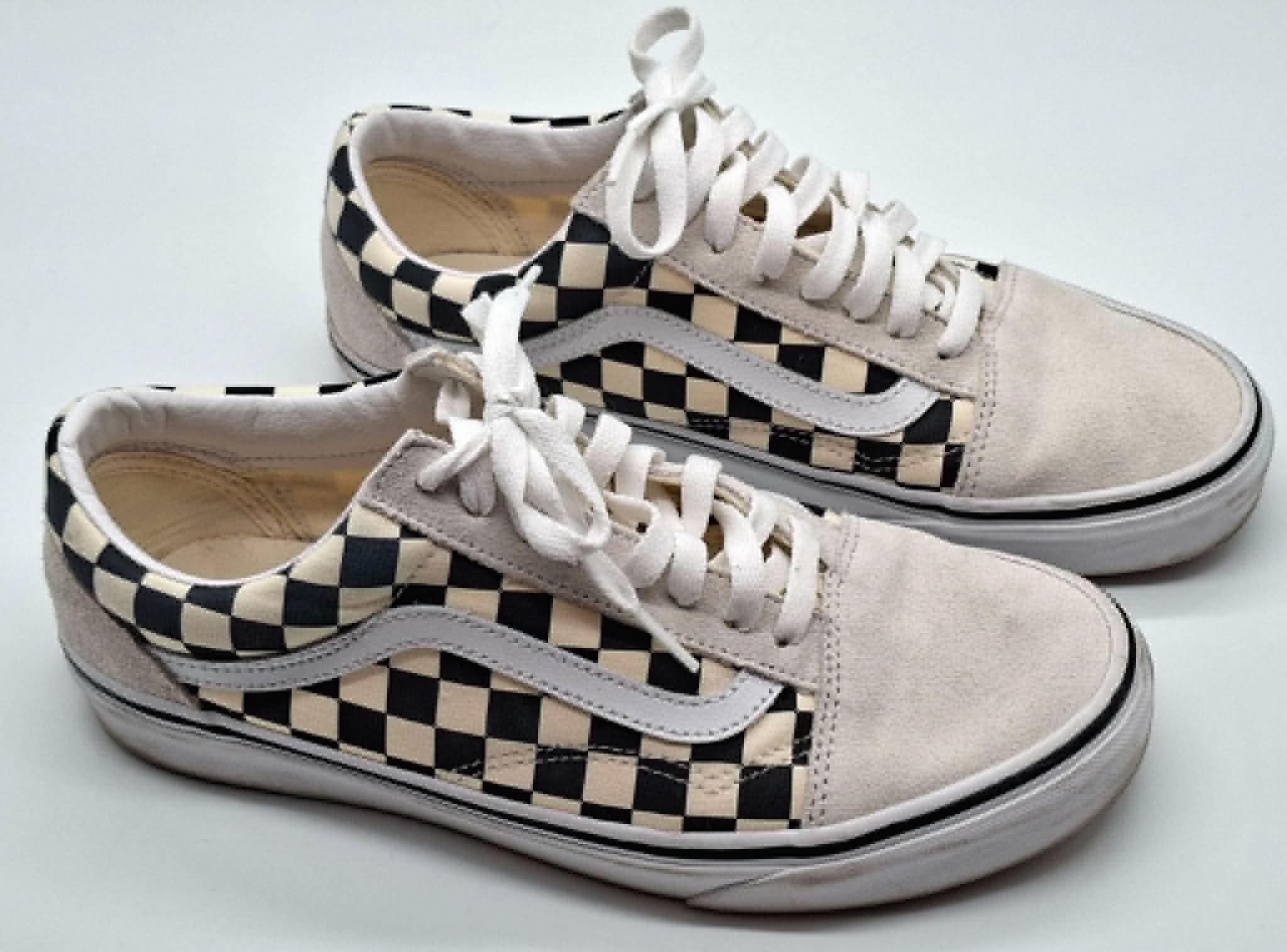 Vans Old Skool Checkerboard Sneaker – Beige Schwarz – Größe EU 40.5 – Bild 4